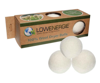 Lowenergie Wool Dryer BallsPack Of 3 Eco Friendly Tumble Dryer from B&Q