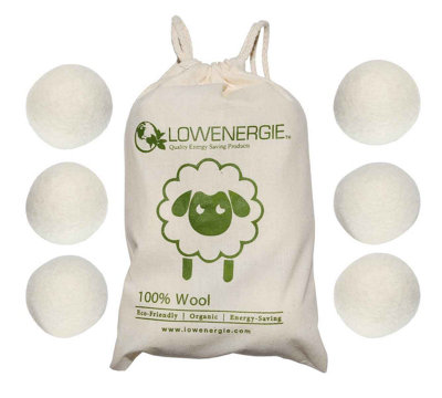Lowenergie Wool Dryer BallsPack Of 6 Eco Friendly Tumble Dryer from B&Q