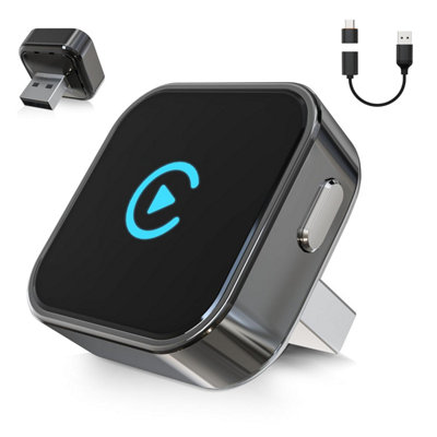 Wireless Carplay & Android Auto Adapter 2026 Upgrade Instant 2-Phone Switch2-In-1 Plug & Play Ota Dongle For Iphone & Bt 5.3 & from B&Q