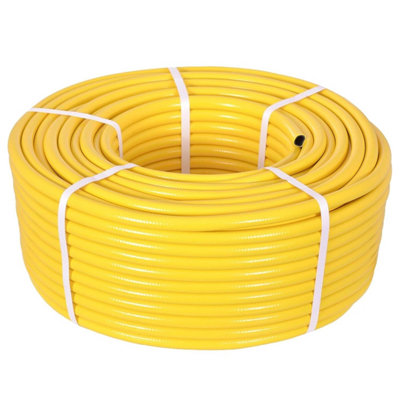 Tw Wholesale 30 Metre Yellow Garden Hose Pipe30 M Reinforced Heavy Duty Anti-Kink Watering Solution Ideal For GardeningAnd from B&Q