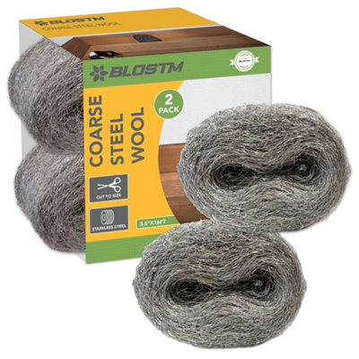Blostm Coarse Steel Wool (Pack Of 2) from B&Q