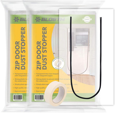 Blostm Zip Door Dust Stopper2 Pack from B&Q