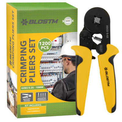 B&Q Blostm Bootlace Ferrules Crimping Pliers Set