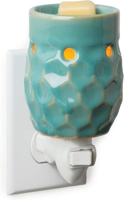 Plug In Wax WarmerTurquoise Honeycomb from B&Q