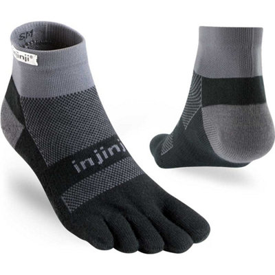 Injinji Mid-Weight Performance Run Mini-Crew Toe SocksUk: 12+Black/graphite from B&Q