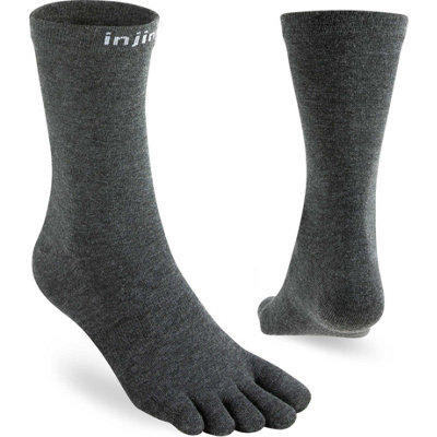 Injinji Merino Wool Liner Toe SocksUk: 10-12Slate Grey from B&Q