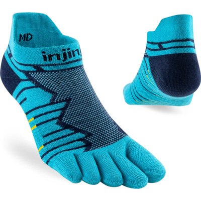 Injinji Men's Mid-Weight Ultra-Run No-Show Toe SocksUk: 7-9Pacific Blue from B&Q
