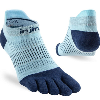 Injinji Women's Lightweight No-Show Toe SocksUk: 7-10Heron Blue/sky from B&Q