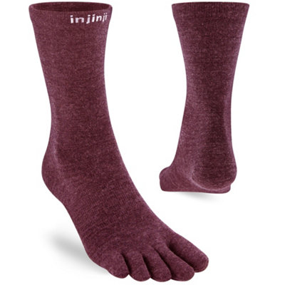 Injinji Merino Wool Liner Toe SocksUk: 12+Garnet Red from B&Q