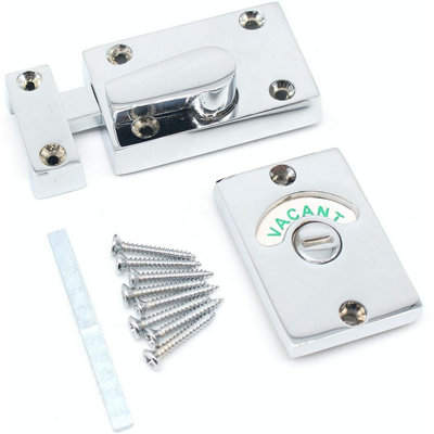 EaiToilet Bathroom Indicator Bolt Vacant/engagedPolished Chrome from B&Q