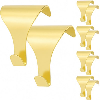 Eai Picture Hooks Moulding Dado Rail Pack Of 10 Brass Plated48X32mm Easy No Drill Hanging For FramesMirrors Or Art from B&Q