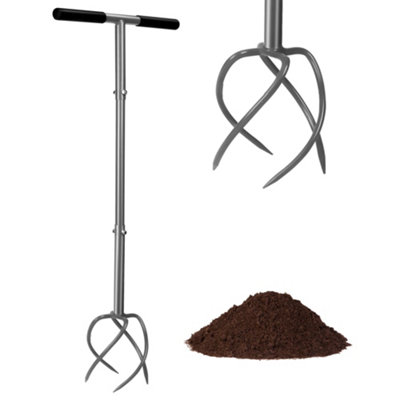 Walensee Long Handle Manual Garden Cultivator & Twist Tiller For Soil Aeration from B&Q