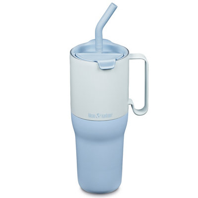 B&Q -  Rise W/flip Lid & Straw Vacuum Insulated Tumbler 1065Ml Ice Blue