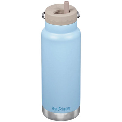 Klean Kanteen Tkwide Twist Cap W/straw Insulated Bottle 946Ml Clear Sky from B&Q