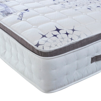 Bedmaster Ametist Crystal 2500 Pocket Sprung Pillow Top Mattress Small Double from B&Q