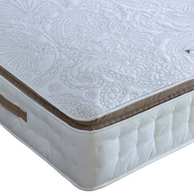 Bedmaster Windsor 3000 Pocket Sprung Pillow Top Mattress Double from B&Q