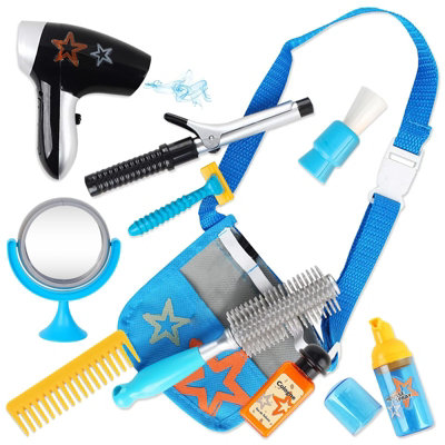 Deao Toys Deao Stylist Barber Salon Playset With HairdryerCurling Iron Belt & Styling Tools Pretend Toy 3 Plus from B&Q