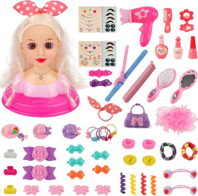 Deao Toys Makeup Hairdressing Doll Styling Head Toy For Kids from B&Q