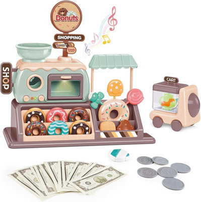 Deao Toys Deao Pretend Play Donut Shop Set Interactive Donut Maker Toy With Fake DonutsCandies & Oven Kids Role Play Gift from B&Q