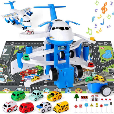 Deao Toys Transport Cargo Airplane Car Toy Play Set With Music And Light Toy Toddler Toys With Vehicle Car Toys Birthday Gifts For Kids from B&Q