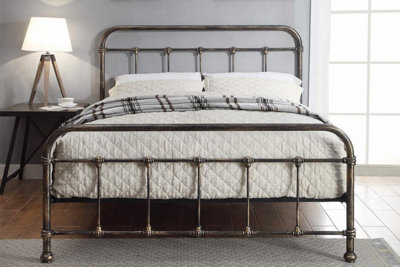 Burford Vintage Victorian Style Metal Bed FrameDouble 4Ft6 from B&Q
