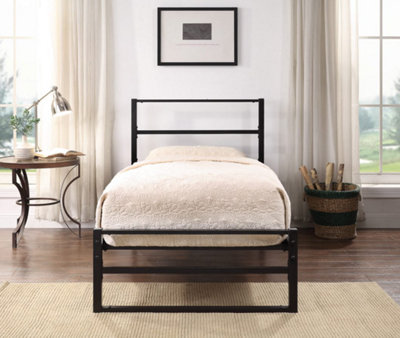 Hartfield Black Metal Single Bed Frame 3Ft from B&Q
