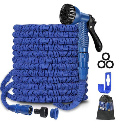Babadu 100 Ft Expandable Garden Hose Pipe,flexible Expanding Magic With 3 / 41 / 2 Fittings,garden 7 Function Spray Nozzle from B&Q