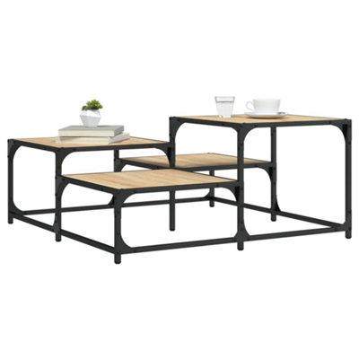 Berkfield Coffee Table Sonoma Oak 87.5X87.5X40 Cm Engineered Wood