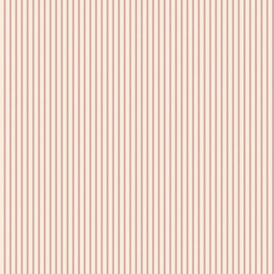 B&Q -  Pretty Prints Red Ticking Stripe Wallpaper Roll