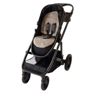 Naturally Sheepskins Baby Sheepskin Snuggly Pram LinerTaupe from B&Q