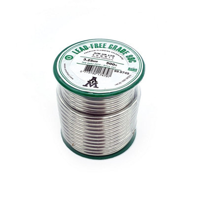 Plumbing Solder 500G Lead-Free 3.25mm from B&Q