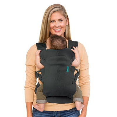 Infantino Flip 4-In-1 Light & Airy Baby CarrierBreathableLumbar SupportAdjustable Waist BeltHeadrestErgonomic Seat from B&Q