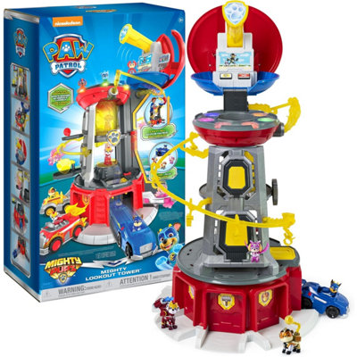 Paw Patrol (New) - Nickelodeon Mighty Pups Super Paws Lookout Tower Playset With Lights And Sounds, For Ages 3 And Up - Image 3