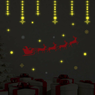 Walplus Wall Sticker Dropping Sparkling Snow Decals Bedroom Home Decorations from B&Q