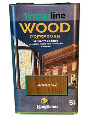 Kingfisher Building Products Timberline Wood Preserver - Antique Oak - 5 Litre