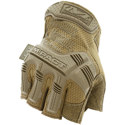 Mechanix Wear M-Pact Fingerless Gloves Coyote Size Xl from B&Q