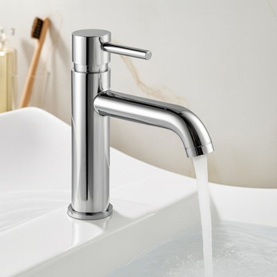 Chepstow Chrome Freestanding Basin Mixer Tap from B&Q