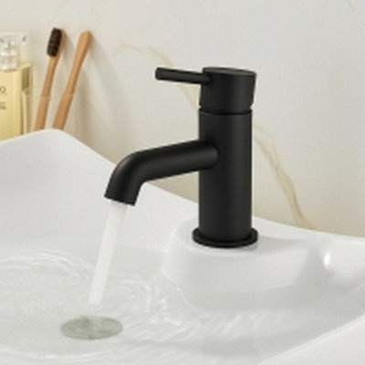 Chepstow Black Basin Mixer Tap + Waste from B&Q