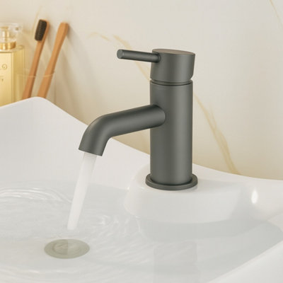 Chepstow Gunmetal Basin Mixer Tap + Waste from B&Q