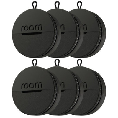 Roam Smart Gps Tracker For ItemsKeys & Bags6 Pack BlackWaterproofLong BatteryIphone & Android Compatible from B&Q