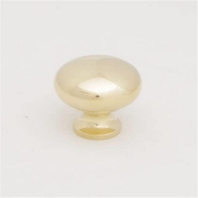 Castelion Solid Brass Cupboard Knob 25mm from B&Q