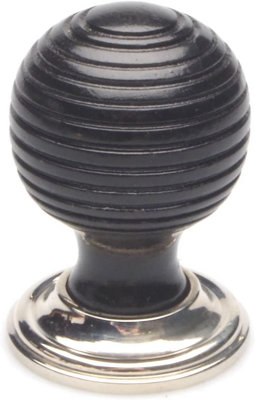 Castelion Large Ebonised And Nickel Beehive Cabinet Knob from B&Q