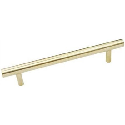 Castelion Solid Brass Round 170mm Bar Pull Handle from B&Q