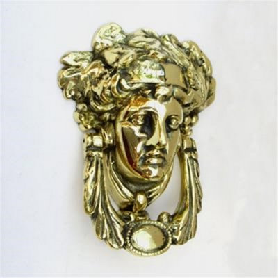 Castelion Solid Brass Regency Dionysus Face Door Knocker from B&Q