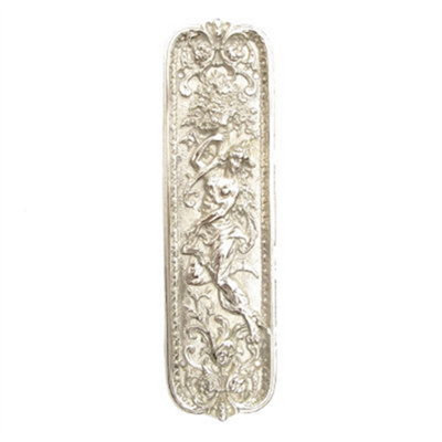 Castelion Nickel Grecian Lady Fingerplate from B&Q