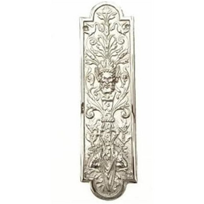 Castelion Nickel Neptune Fingerplate from B&Q