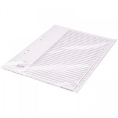 Concorde Concord White Index Polypropylene 120 Micron Europunched 1-31 A4 Ref 64501 from B&Q
