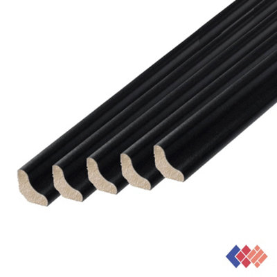  - Superior Black Scotia/ Beading 2.4M 18mmPack Of 10