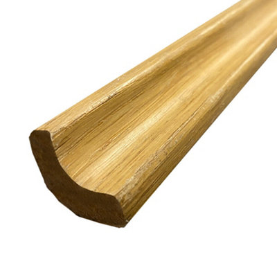 B&Q -  Superior Lacquered Oak Veneered Scotia/beading22mm X 2.4M For Engineered WoodPack Of 5