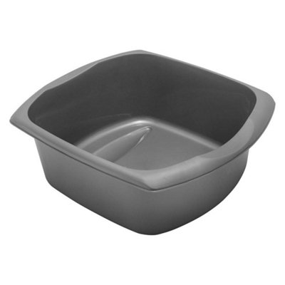 B&Q -  Rectangular Washing Up BowlMetallicLarge9.5 Litre